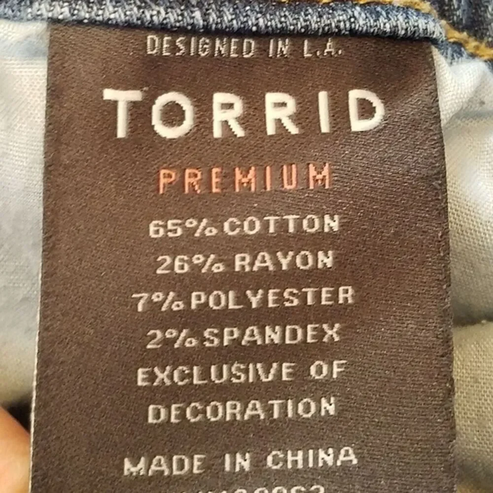 Torrid Ultra Skinny Premium Denim Jeans Size 18R - Picture 9 of 9